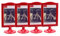 4 Stück doppelseitig selbststehendes Foto-Bilderrahmen-Set, vertikale Halterung, 10,2 x 15,2 cm,Tischnummernhalter, jeder Rahmen bietet Platz für 2 Bilder, Schule, Hochzeit, Party