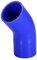 X AUTOHAUX Raccord universel en silicone pour voiture 76 mm ID 45 degrés Bleu