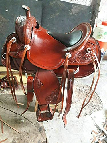 Equestrian Universe Westernsattel für Jugendliche und Kinder, strapazierfähig, aus Wade, Ranch-Sattel