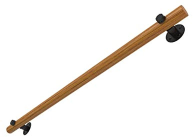 AnSafe Stair Handrail,Solid Wood Guardrail Against The Wall Suction Cup Fixed Non-slip Indoor Corridor Loft Kindergarten (Size : 80cm)