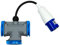 CEE Adapter Stromadapter Interbosch/Benson CEE Stecker auf 3X Schukosteckdose