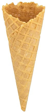 wisefood Eiswaffel - 10 Süße Eistüten ohne Rand Ø 50mm perfekt für Softeis - essbare und knusprige Softeiswaffel - Alternative zu Plastik Eisbechern