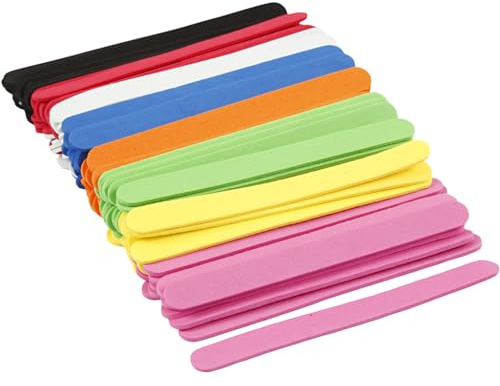 Moosgummi-Eisstiele, L: 11,5 cm, Sortierte Farben, 120 Stk/ 1 Pck creotime
