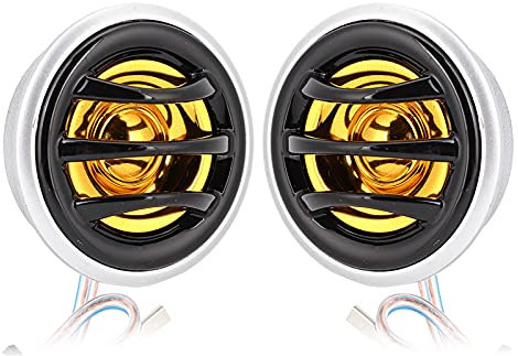 Qiilu 2 Stück Auto-Hochtöner, 12 V 150 W Mini Super Power Laute Dome Audio Stereo Lautsprecher Hupe