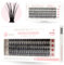 Renata Beauty 20D Double Volume Russe Extension Faux Cils [D Curl] – 80 Bouquets de Cils Individuels 10-14mm – Faux Cils Évasés - DIY Extension Cils Individuel - Bande Invisible…