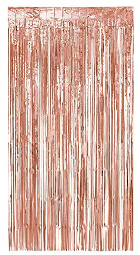 Boland - Rideau métallique, 200 x 100 cm, décoration de fête pour le Nouvel An, mariage ou anniversaire, décoration, rideau de guirlandes