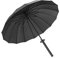 GOGUY Kreativer Regenschirm mit schwarzem langem Handhabter, halbautomatischer Samurai dekorativer Regenschirm, winddes Outdoor-Regenschirm (16 Knochen)