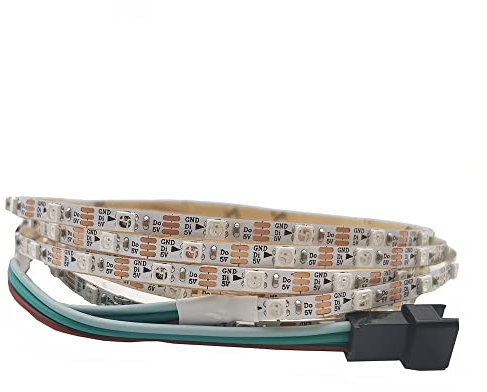 Adressierbares DC5V WS2812B 4mm größeres Super Narrow RGB 3535 SMD Individualuellement Adressierbares programmierbares 1M 60Pixel Flexibles Weiße Pcb LED Streifen Licht für PC Fall ect