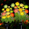 YJFWAL Solar Garten Lichter im Freien, Succulent Solar Lichter, Garten Geschenke für Frauen, Succulent Plant Yard Decor wasserdicht für Rasen Patio Pathway (2-Pack)