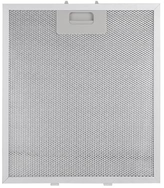 curfair Belüfteter Küchen-Luftfilter, Dunstabzugshaube, Fett, Ersatz-Aluminiumgeflecht für Abluftventilator, Herd, 32 x 26 cm, Silber