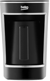 Beko TKM 2341 Mokka-Kaffeemaschine, bis zu 5 Tassen, Cooksense, schaumiger, türkischer Kaffee, Anti-Spill, One-Touch-Bedienung, Schwarz