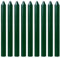 Tezraftaar® 25 x Tapered Dinner Candles 190mm Dark Green Unscented Paraffin Wax Long Burning Candle for Restaurants Dining Christmas Parties