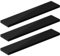 eSituro Wandregal 3er Set, Regal Wand schwarz Hochglanz, Hängeregal, Schweberegal, Regalbrett Bücherregal zum Aufhängen, Wandboard für Wohnzimmer Küche Arbeitszimmer Badezimmer, 110x22.9x3.8 cm