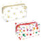 Blumenmuster Kosmetiktasche Durchsichtig, 2 Stück Kosmetiktasche Transparent Cute Makeup Bag Tragbare Cosmetic Bag Kulturbeutel Transparent mit Reißverschluss Waschtasche Damen Schminktisch Zubehör