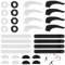 COYUN 16paia Ferma Occhiali, Ferma Occhiali in Silicone, Naselli Antiscivolo per Occhiali, Gommini Antiscivolo, Gancio Ear Grips, Laccio Sport, per Occhiali da Sole e da Lettura, Gommini Occhiali Naso