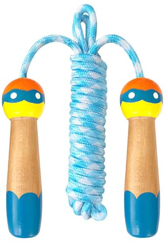 Jumping Rope,Traditional Jump Rope, Adult and Children Athletic Fitness Exercise Jumping Rope, for Outdoor Games, Children's Parties and Birthday Gift(Blue)