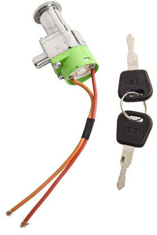 Gettimore Motorrad Elektrofahrrad Batterie Pack Kastenschloss mit 2 Schlüsseln, Metall Sicherheitsschloss für E-Bike, Schwarz und Silber