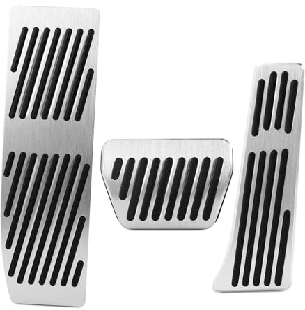 Repose-pieds Voiture Pour BMW Série 1 3 Et X1 E39 E46 E87 E90 E91 Et E92 : Repose-pieds Antidérapants Sans Perçage Pour Accélérateur Essence Et Frein. Pédale Frein D'embrayage(No Drill 3piece For AT)