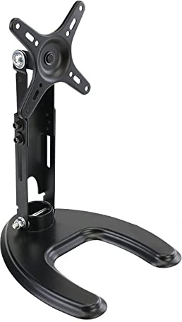TV Wall Mount Bracket Freestanding LCD Monitor Stand Single Monitor Desk Mount Adjustable TV Base Riser Catible with 32-65 inch TVs Easy Installat