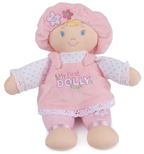 GUND Baby My First Dolly, Plush Doll for Babies and Toddlers, Pink/White, 13”