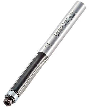 Trend Trimmer, TR24X1/4TC - Recortadora guiada comercial, vástago de 1/4 pulgadas, diámetro de corte de 6,3 mm y longitud de corte de 25,4 mm, punta de carburo de tungsteno, TR24X1/4TC