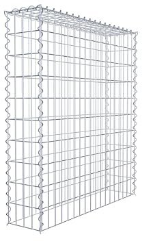 GABIONA - Gabione 100 x 90 x 20 cm - Anbau-Korb Typ 3 (ohne Bodengitter) - Gabionenkorb mit Maschenweite 5 x 10 cm