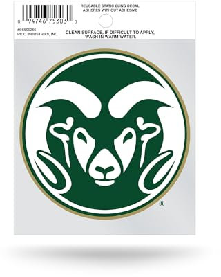 Statischer Aufkleber mit NCAA Colorado State Rams Secondary Logo