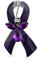 Ruban Violet Maladie D'Alzheimer Épilepsie Cancer Du Pancréas Sensibilisation À La Violence Domestique Ange Gardien Survivant Broche En Cristal Pour Femmes Émail Plaqué Argent