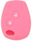 BROVACS Silicone Cover Protector Case Holder Skin Jacket Compatible with RENAULT DACIA 2 Button Remote Key Fob CV4350 Pink
