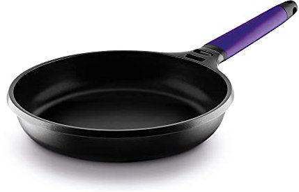 CASTEY - Sartén de Inducción Castey, Modelo F15-I30, Color Violeta, Tamaño 30 cm, Aluminio y Mango Desmontable, Revestimiento Antiadherente, sin PFOA, Base Full Induction, Apta para Todas las Cocinas