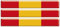 Artimagen - Pegatina Bandera España Rectángulo fino Pequeño 3 uds. RESINA.