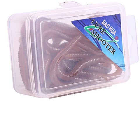 Worm Fishing Lure, Soft Fish Bait Tackle Rig Grub Hook Fishing Bait Soft Shrimp Fishing Hooks Fishing Tackle for Bass Trout Fishing