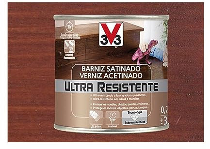 BARNIZ INTERIOR ULTRA RESISTENTE SATINADO 250ML CAOBA