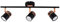 MiniSun | Modern Matt Black and Copper 3 Way Adjustable Ceiling Spotlight | Ceiling Spots, Home Décor & Improvement Essential | Includes 5W LED Bulbs [3000K Warm White]