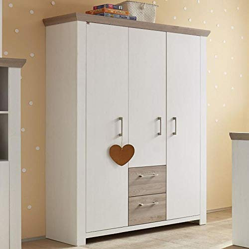 storado.de New York Kleiderschrank 0442-KS_32 Anderson Pine/Nelson Eiche Schrank Baby