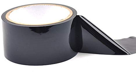 eeddoo® Black Bondage Tape 15m Bondage Sex Band aus hautverträglichem latexähnlichen Kunststoff zum Fesseln Schwarz