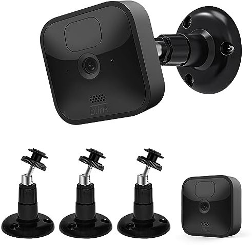 Blink XT / XT2 Kamerahalterung, 360 Grad verstellbar, für Innen- und Außenbereich, Wandhalterung, für Blink Home Security System, Schwarz, 3 Stück
