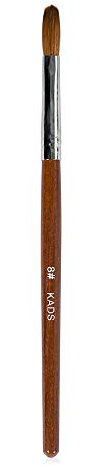 KADS Kolinsky Sable Acrylic Nail Art Brush Red Wood Pen Nail Brush for Nail Art Manicure Tool (8#)