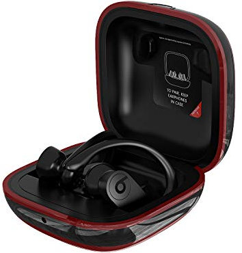 Meiyasy Cover Compatible with Powerbeats Pro Case, Anti-Lost and Shock-Proof Easy-to-Carry Durable Silicone Protective case Skin for Beats Powerbeats Pro 2019 Latest (Burgundy)