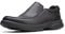 Clarks Bradley Free, Mocasín Hombre, Black Leather, 44.5 EU