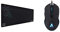 The G-Lab – Pad – Tapis de Souris & Kult Helium Souris Gamer Filaire USB - Capteur Optique 800 à 3200 DPI, Rétroéclairage LED 7 Couleurs, 6 Boutons - Souris Gaming Confortable et Légère (Noir)