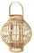 Broste Copenhagen Laterne, Glas, Bambus Natur, 27cm