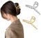 Hair Clips - Large Brushed Metal Hair Claw Clips, Strong Hold Hair Jaw Clips, Vintage Shark Claw Clips Clamp, Headdresses Hair Styling Accessories for Women and Girls Thin Thick Hair, 2Pcs