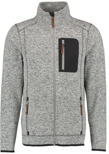 OS Trachten Orbis Herren Fleecejacke Strickfleecejacke Freizeitjacke mit Stehkragen hochgeschlossen Nucku