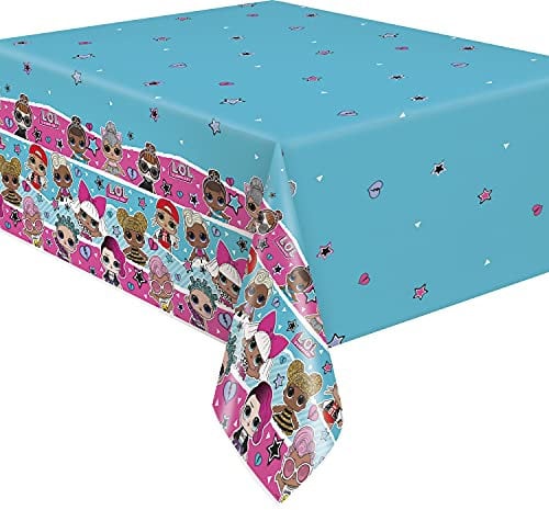 Unique Plastiktischdecke - 2,13 m x 1,37 m - LOL Surprise Party