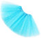 Ugitopi Sparkle für Mädchen Prinzessin Ballett Dance Layered Tüll Tutu Röcke, Water Blue