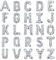 XXL Groß Buchstaben E Ballon Silber Helium Luftballons Riesen Mylar Alphabet Folienballon Jubiläum Babyparty Hochzeit Geburtstag Party Dekoration 100CM(Silber E)