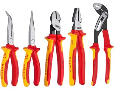 5 Pc 1000V Insulated Pliers Set