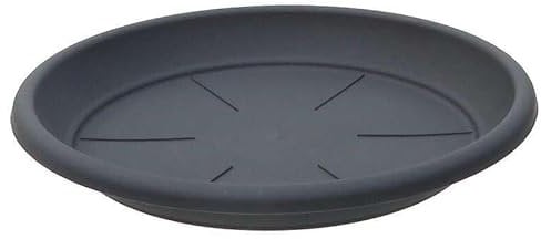 Decorspace Sottovaso Tondo Basic'' per Fiori e Piante da Giardino (45 cm, Antracite)