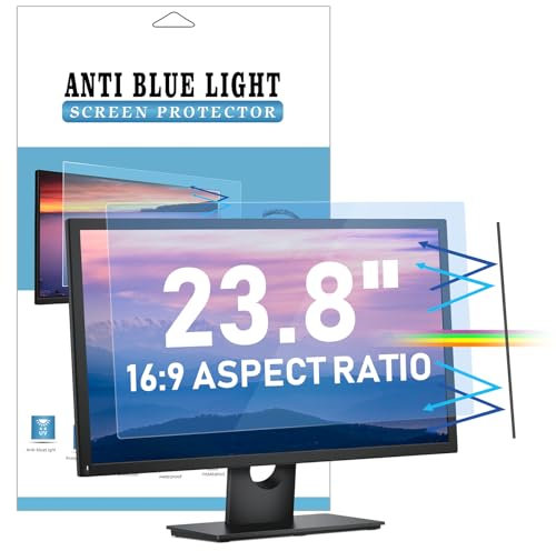 LAMA 23.8 Inch Blue Light Blocking Screen Protector, Universal Computer Monitor Screen Filter (WxH:20.78*11.69), Anti Blue Light, Anti Glare, Anti-UV, Eye Protection, Reduce Eye Strain(23.8 16:9)